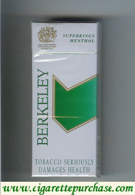 Berkeley superngs menthol cigarettes grey